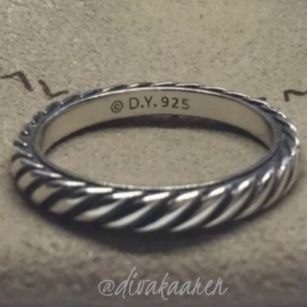 DAVID YURMAN Cable Classic Silver Stacking… - Picture 5 of 14